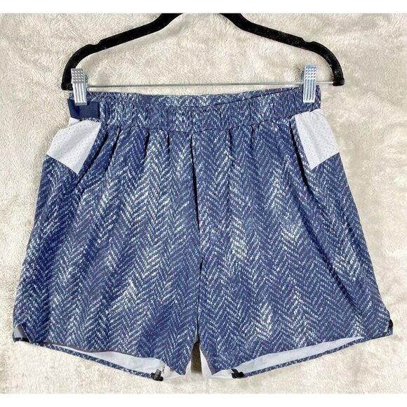 LULULEMON BHMI Grey Black Lightweight Surge Shorts 5" Lined Men's M - Picture 1 of 16